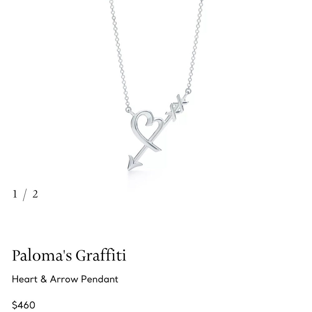 Silver Heart & Arrow Pendant